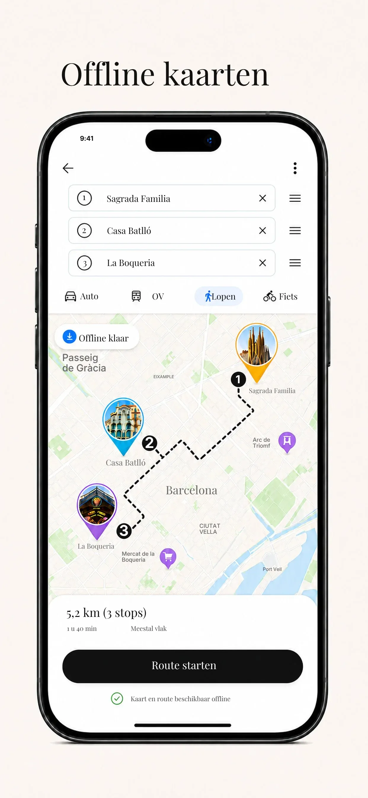 Trip Plan screen 2